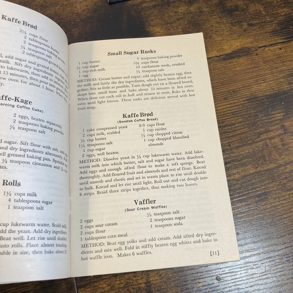 Scandinavian Recipes Julia Peterson Tufford 1944 6th Printing Vintage Cookbook - Picture 4 of 6